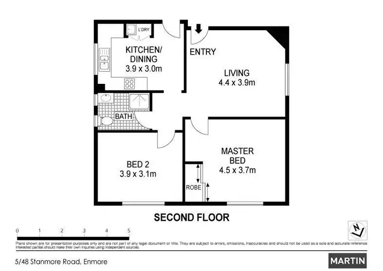 Floorplan of Homely apartment listing, 5/48 Stanmore Road, Enmore NSW 2042