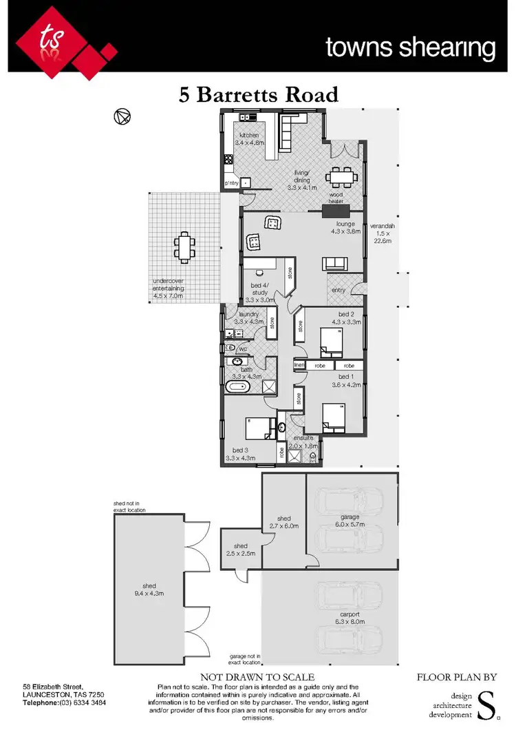 Floorplan of Homely house listing, 5 Barretts Road, Karoola TAS 7267