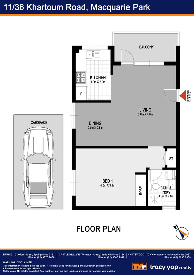 Floorplan of Homely unit listing, 11/36 Khartoum Road, Macquarie Park NSW 2113