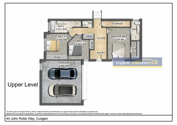 Floorplan of Homely house listing, 44 John Robb Way, Cudgen NSW 2487