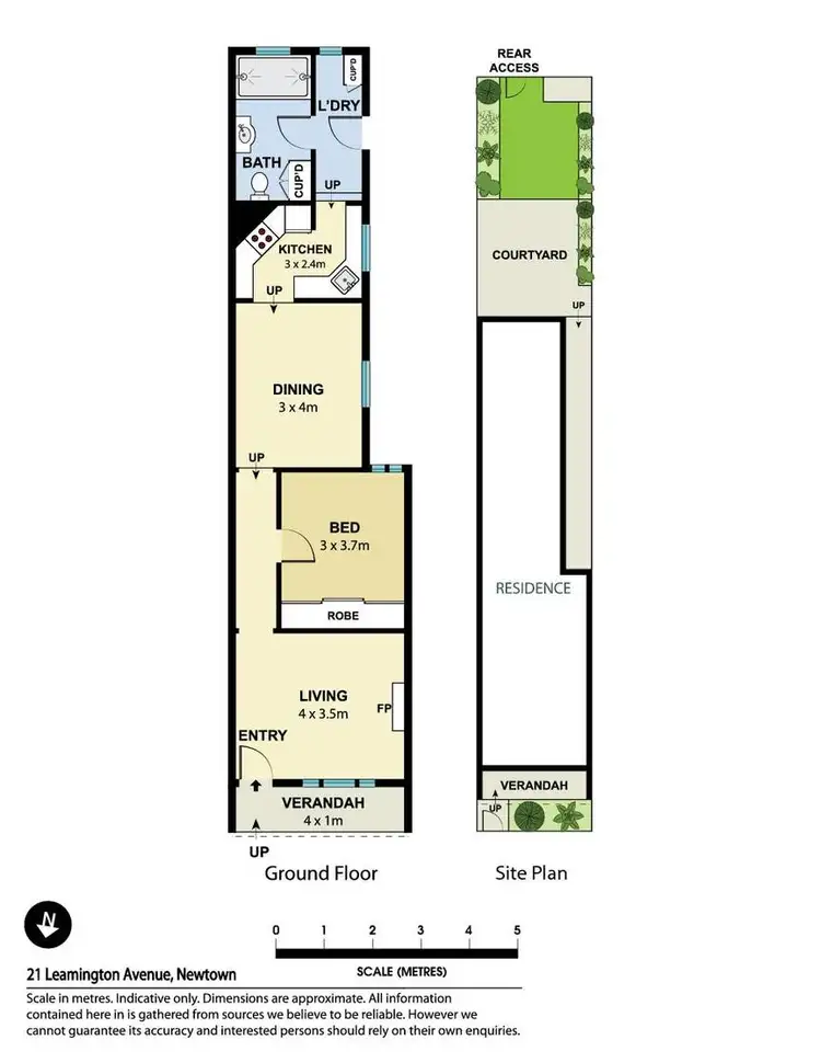 Floorplan of Homely house listing, 21 Leamington Avenue, Newtown NSW 2042