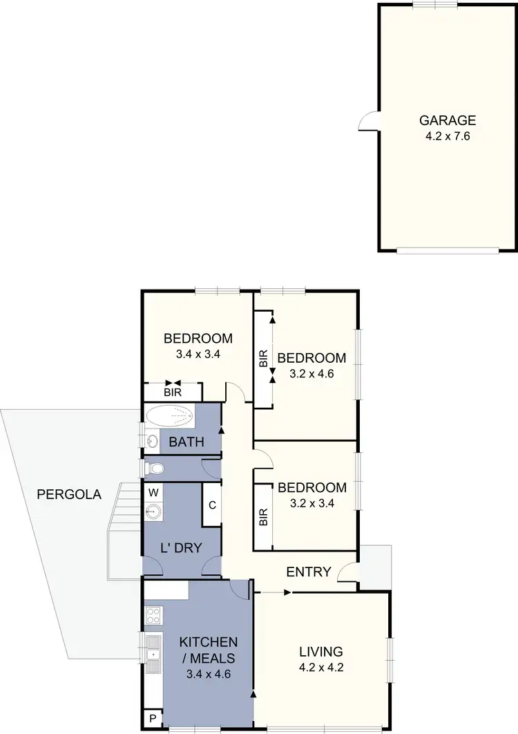 Floorplan of Homely house listing, 7 Merino Avenue, Dallas VIC 3047