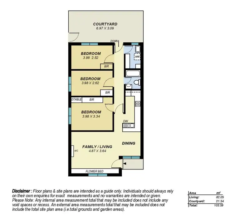 Floorplan of Homely apartment listing, 3/98 Seaview Road, West Beach SA 5024