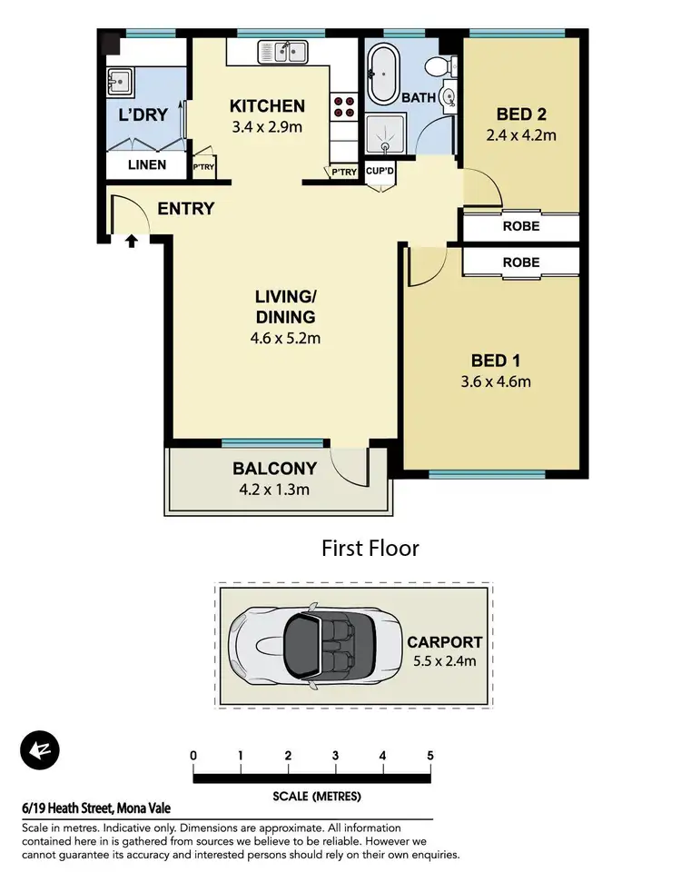 Floorplan of Homely apartment listing, 6/19 Heath Street, Mona Vale NSW 2103