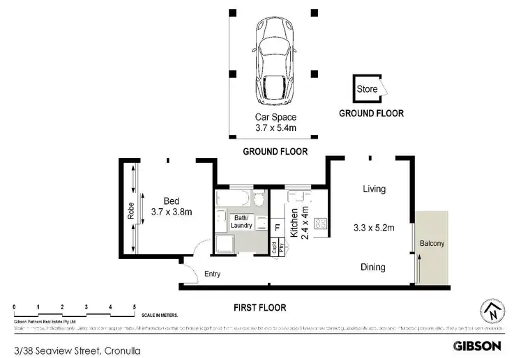 Floorplan of Homely unit listing, 3/38 Seaview Street, Cronulla NSW 2230