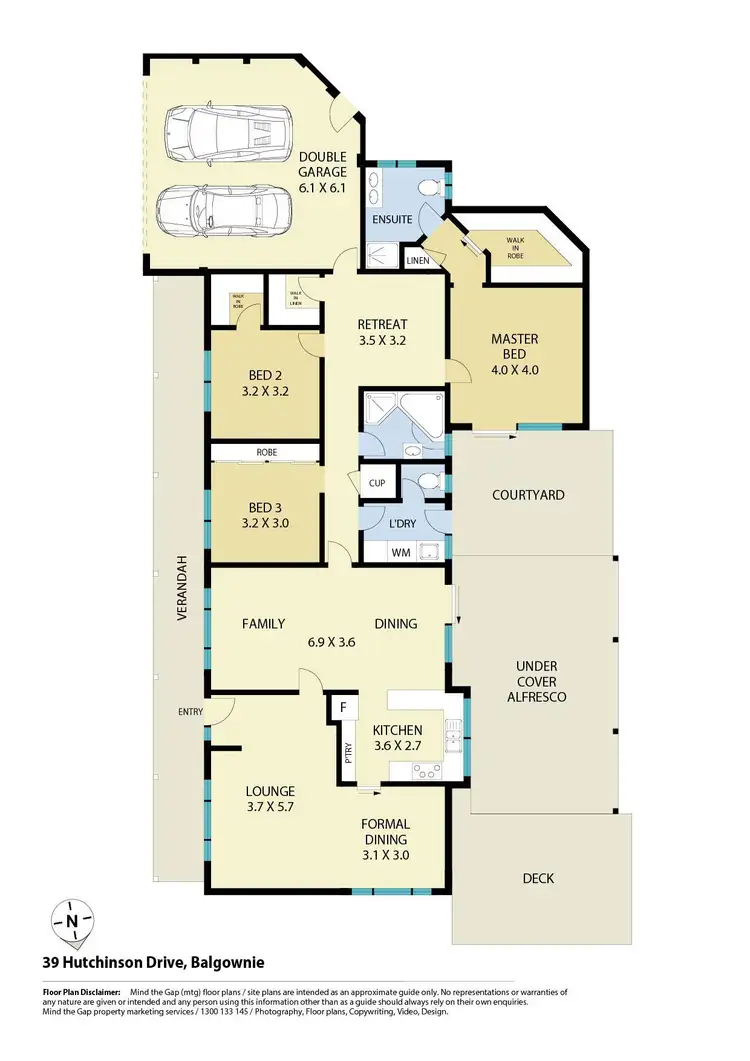 Floorplan of Homely house listing, 39 Hutchinson Drive, Balgownie NSW 2519