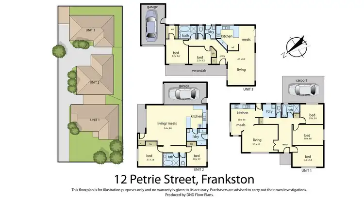 Floorplan of Homely house listing, 12 Petrie Street, Frankston VIC 3199