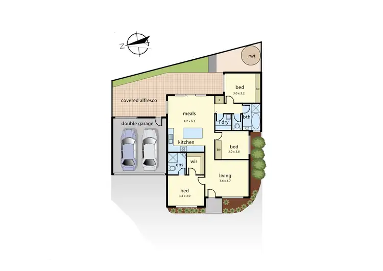 Floorplan of Homely unit listing, 3/28 Orchard Grove, Tyabb VIC 3913