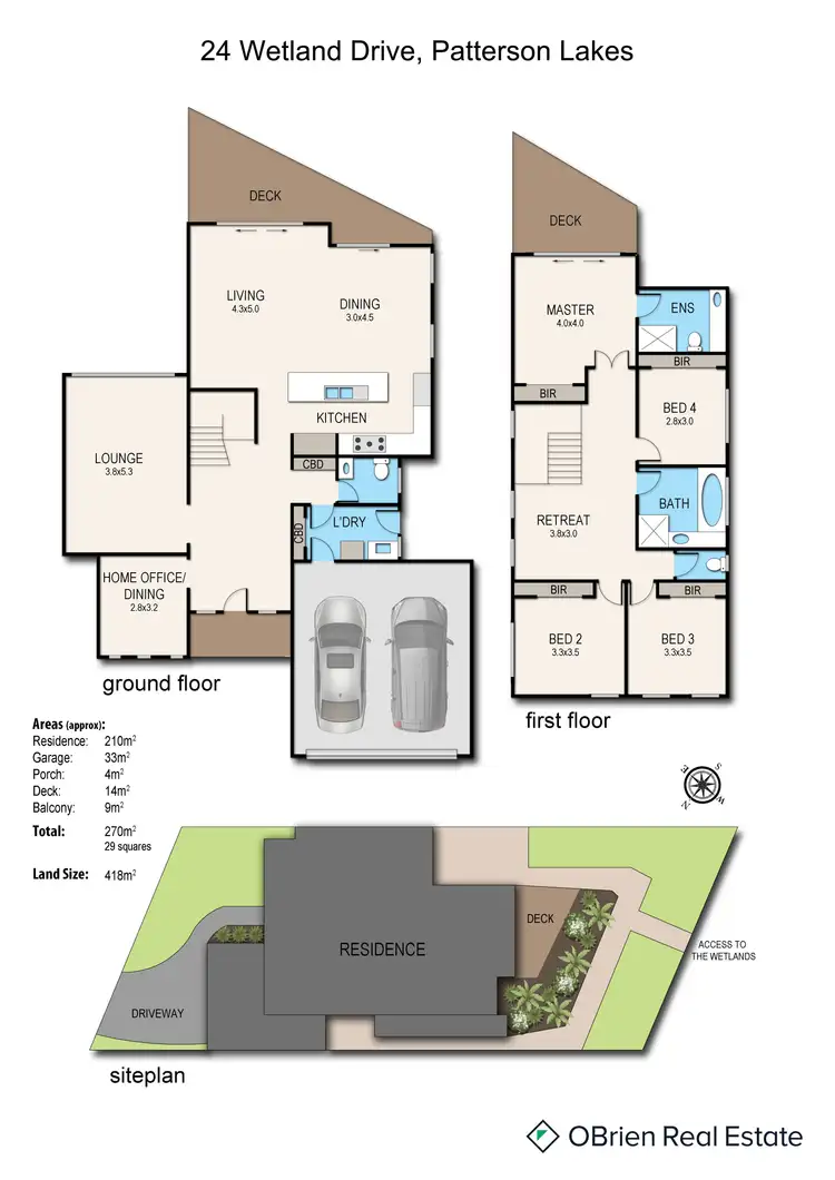 Floorplan of Homely house listing, 24 Wetland Drive, Patterson Lakes VIC 3197