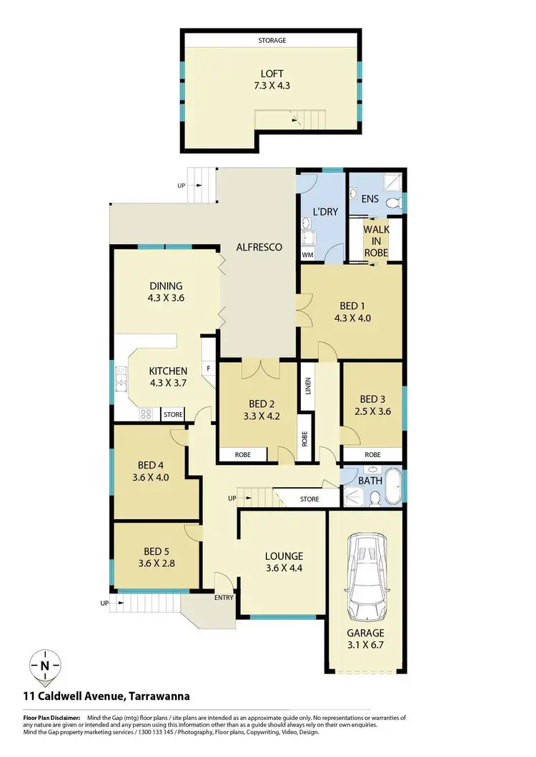 Floorplan of Homely house listing, 11 Caldwell Avenue, Tarrawanna NSW 2518