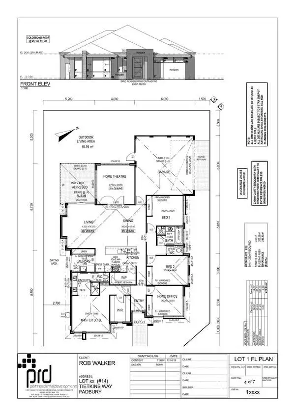 Floorplan of Homely land listing, 14 Tietkins Way, Padbury WA 6025