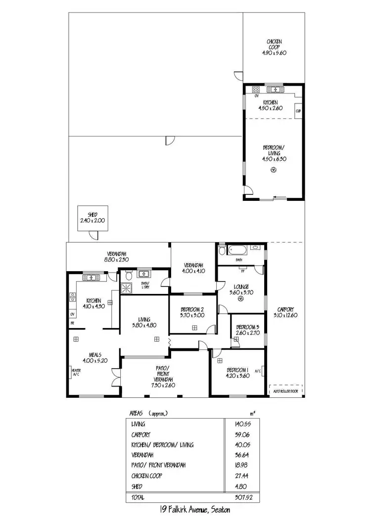 Floorplan of Homely house listing, 19 Falkirk Avenue, Seaton SA 5023