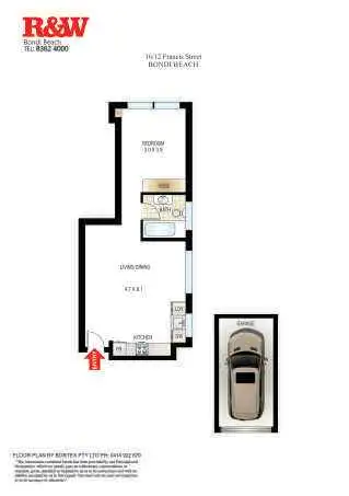 Floorplan of Homely apartment listing, 16/12 Francis Street, Bondi Beach NSW 2026