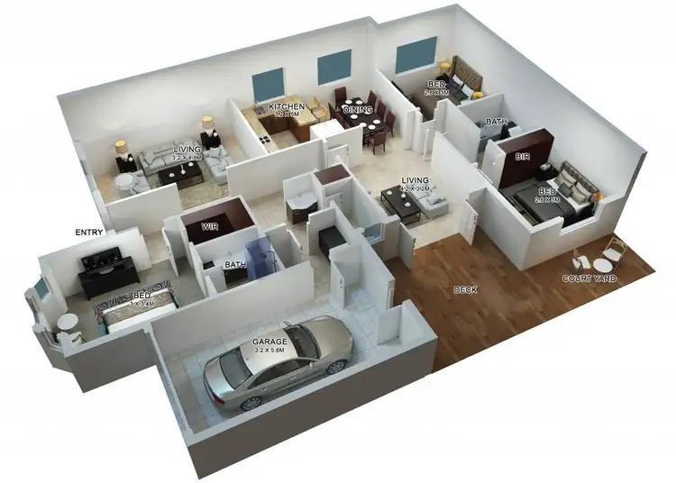 Floorplan of Homely unit listing, 1/3 Milton Street, Glenroy VIC 3046