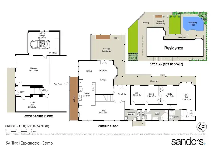 Floorplan of Homely house listing, 5A Tivoli Esplanade, Como NSW 2226