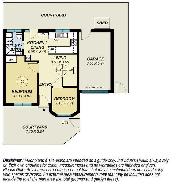 Floorplan of Homely unit listing, 1/5 Ozone Street, Alberton SA 5014