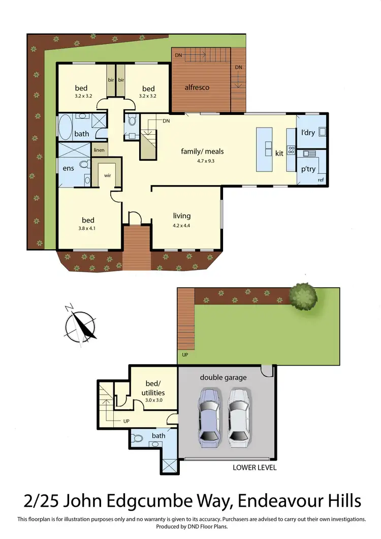 Floorplan of Homely house listing, 25A John Edgcumbe Way, Endeavour Hills VIC 3802