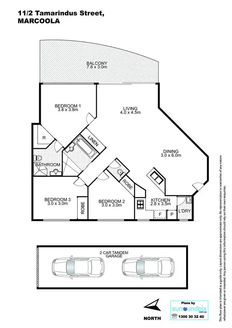 Floorplan of Homely unit listing, 11/2 Tamarindus Street, Marcoola QLD 4564