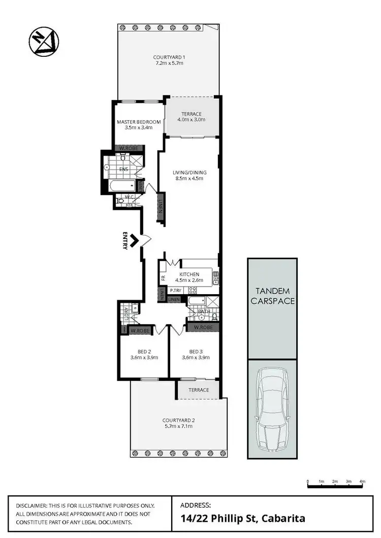 Floorplan of Homely apartment listing, 14/24 Phillips Street, Cabarita NSW 2137