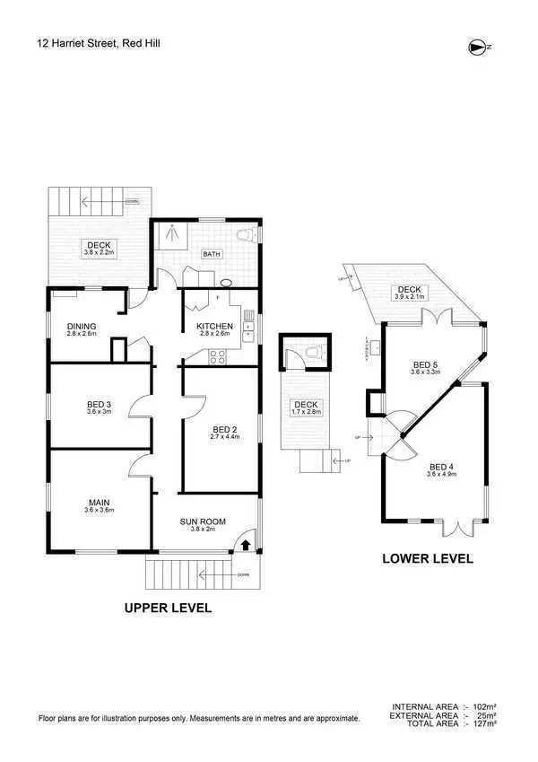 Floorplan of Homely house listing, 12 Harriet Street, Red Hill QLD 4059
