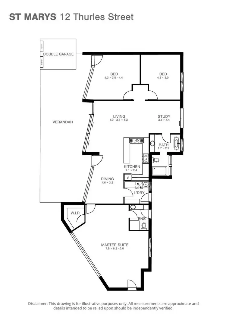 Floorplan of Homely house listing, 12 Thurles Street, St Marys SA 5042
