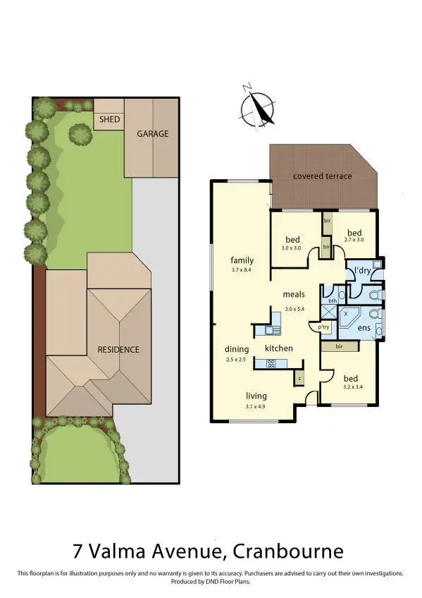Floorplan of Homely house listing, 7 Valma Avenue, Cranbourne VIC 3977