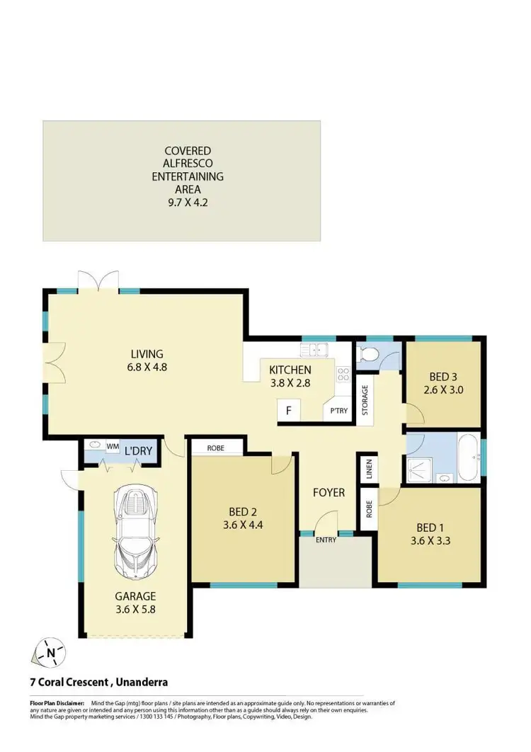 Floorplan of Homely house listing, 7 Coral Crescent, Unanderra NSW 2526