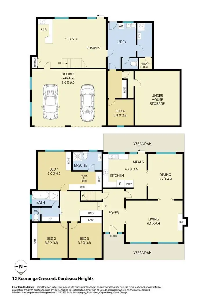 Floorplan of Homely house listing, 12 Kooranga Crescent, Cordeaux Heights NSW 2526