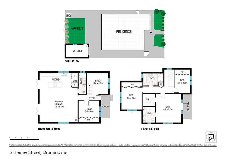 Floorplan of Homely house listing, 5 Henley Street, Drummoyne NSW 2047
