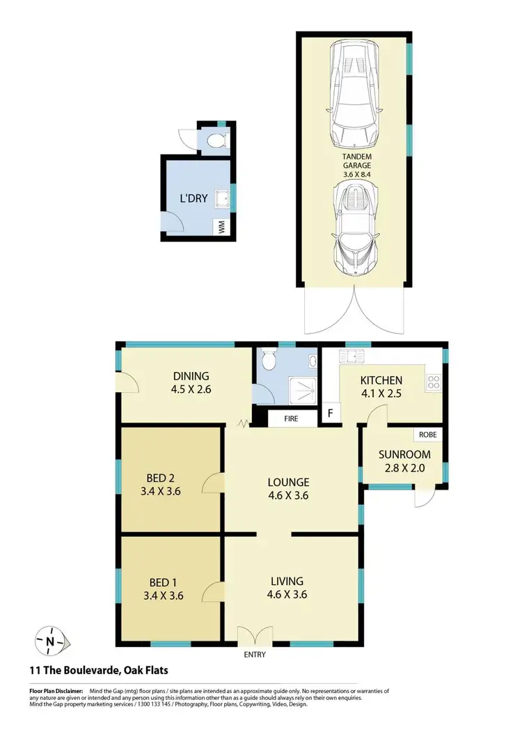 Floorplan of Homely house listing, 11 The Boulevard, Oak Flats NSW 2529