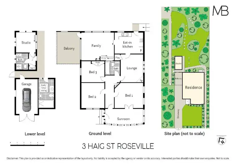Floorplan of Homely house listing, 3 Haig Street, Roseville NSW 2069