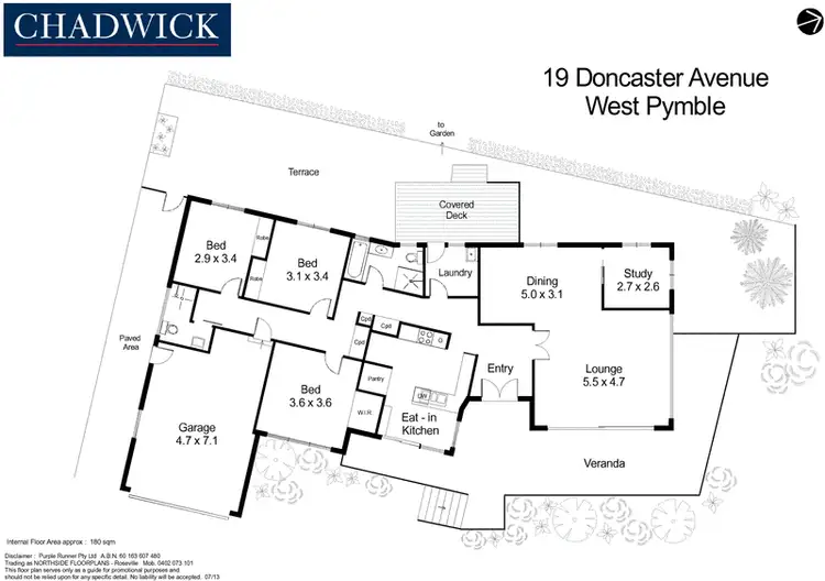 Floorplan of Homely house listing, 19 Doncaster Avenue, West Pymble NSW 2073