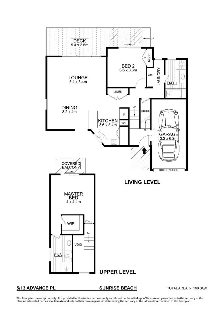 Floorplan of Homely townhouse listing, 5/13 Advance Place, Sunrise Beach QLD 4567