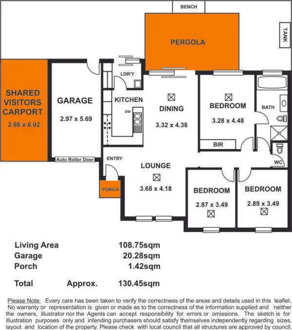 Floorplan of Homely unit listing, 5/84 Charles Sturt Avenue, Grange SA 5022