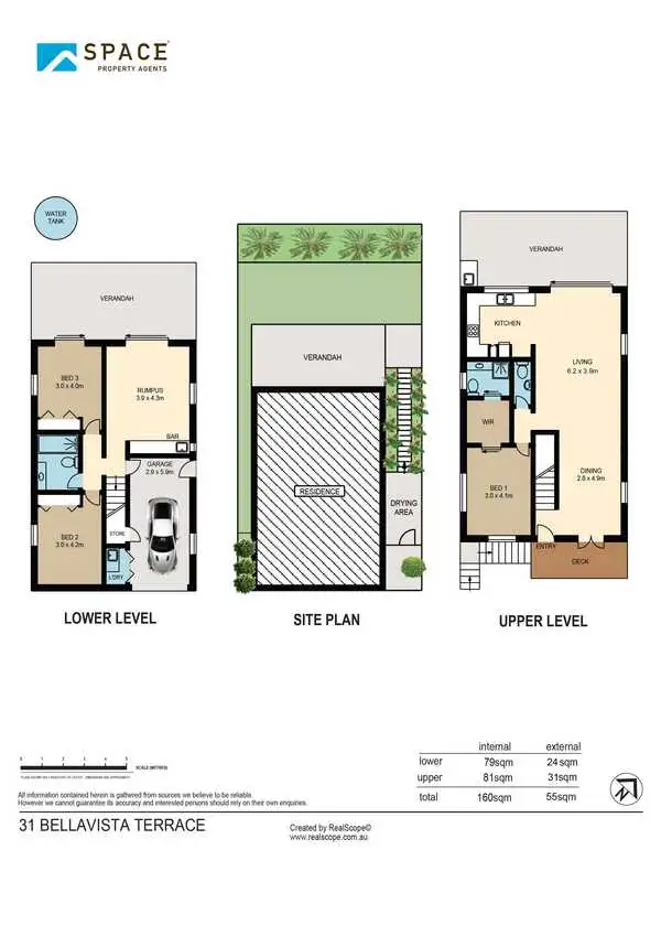 Floorplan of Homely townhouse listing, 31 Bellavista Terrace, Paddington QLD 4064