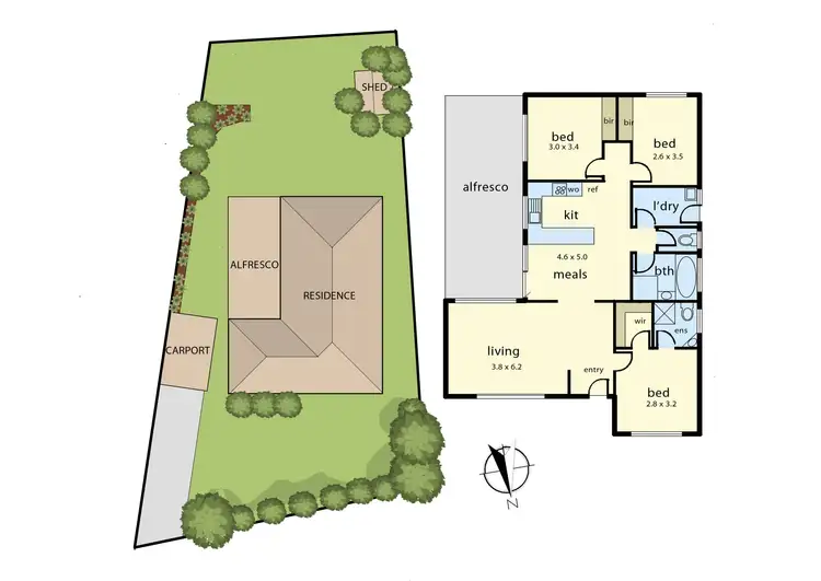 Floorplan of Homely house listing, 36 Irving Road, Pakenham VIC 3810