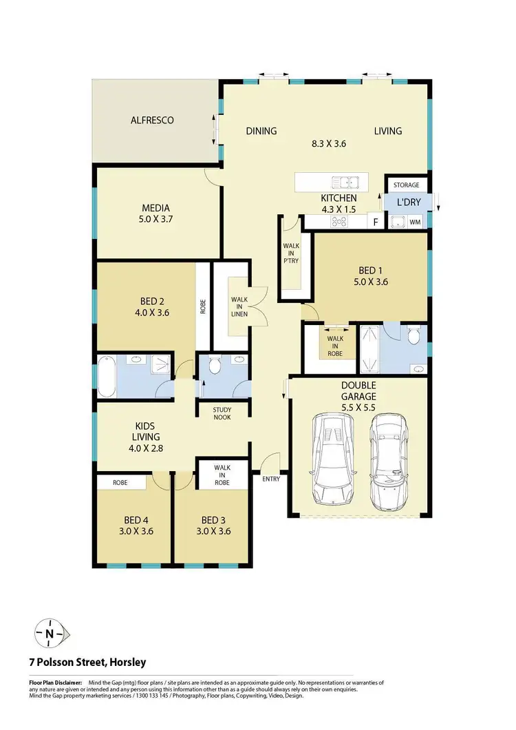 Floorplan of Homely house listing, 7 Polsson Street, Horsley NSW 2530