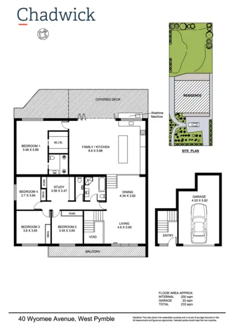 Floorplan of Homely house listing, 40 Wyomee Avenue, West Pymble NSW 2073