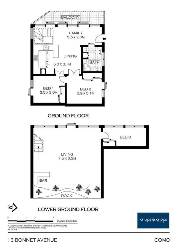 Floorplan of Homely house listing, 13 Bonnet Avenue, Como NSW 2226