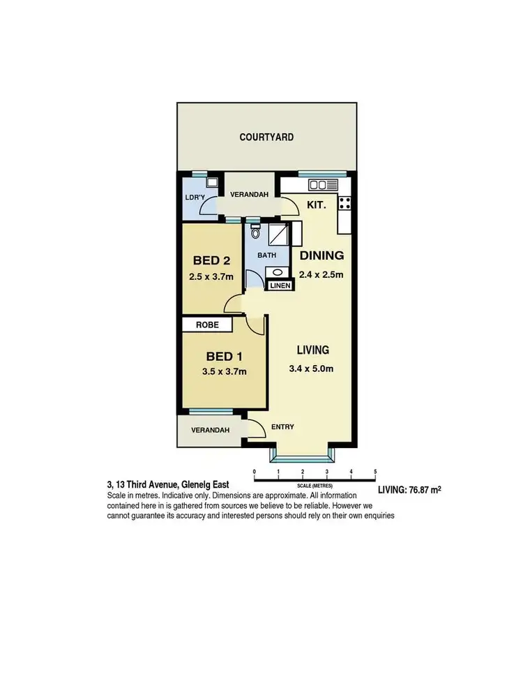 Floorplan of Homely unit listing, 3/13 Third Avenue, Glenelg East SA 5045