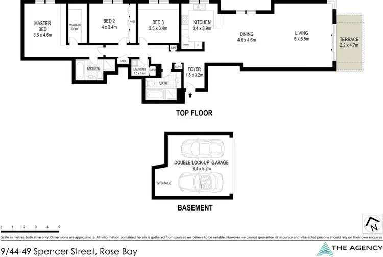 Floorplan of Homely apartment listing, 9/44-46 Spencer Street, Rose Bay NSW 2029