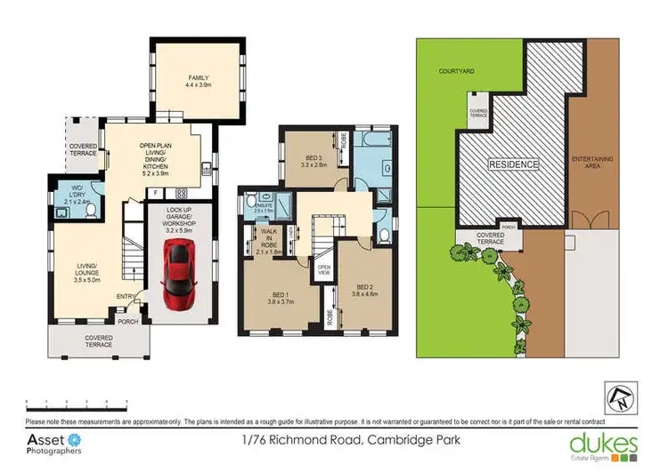Floorplan of Homely townhouse listing, 1/76 Richmond Road, Cambridge Park NSW 2747