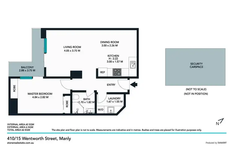 Floorplan of Homely apartment listing, 410/15 Wentworth Street, Manly NSW 2095