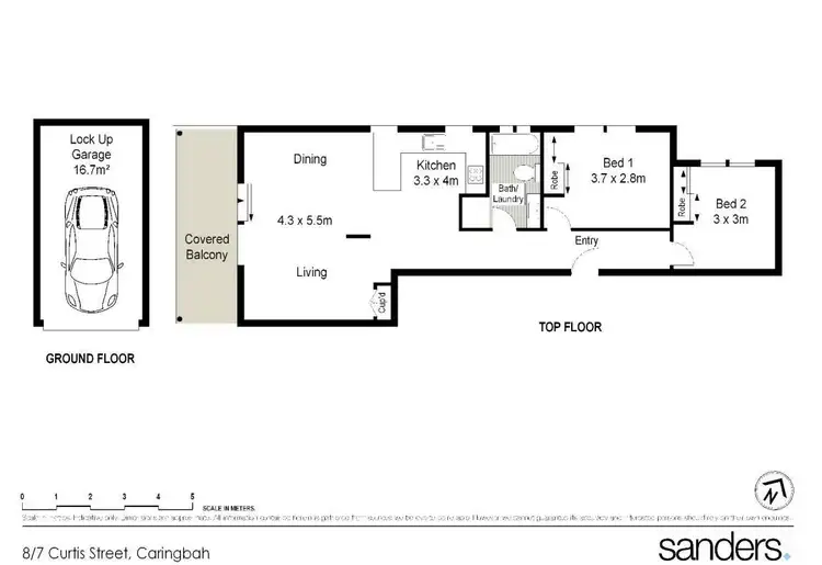 Floorplan of Homely unit listing, 8/7 Curtis Street, Caringbah NSW 2229