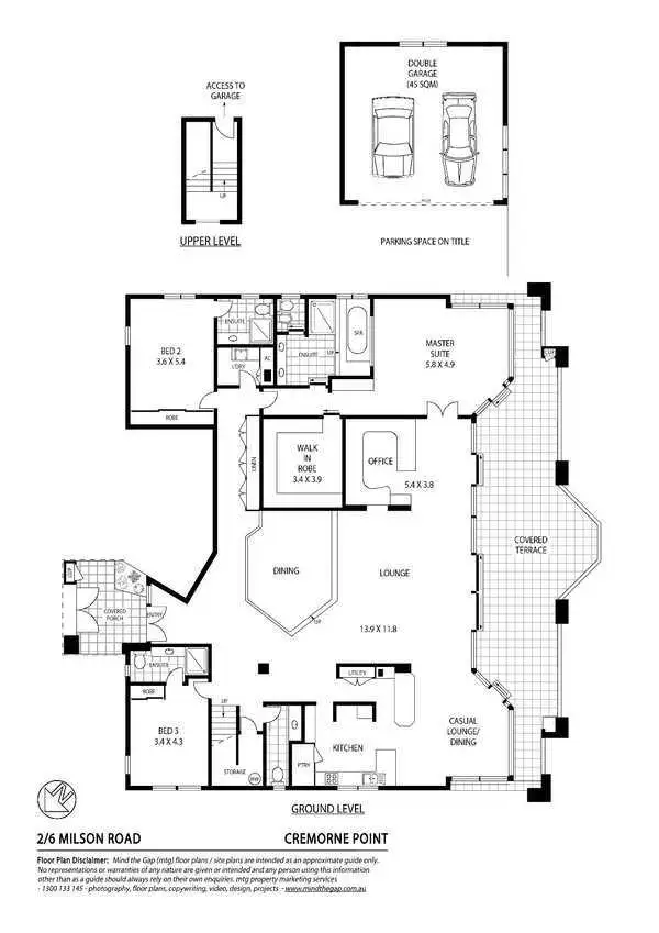 Floorplan of Homely apartment listing, 2/6 Milson Road, Cremorne Point NSW 2090