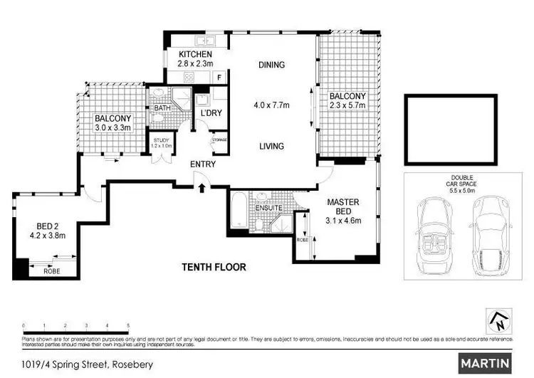 Floorplan of Homely apartment listing, 1019/4 Spring Street, Rosebery NSW 2018