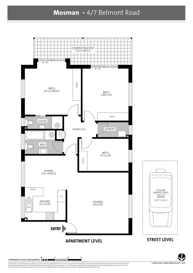 Floorplan of Homely apartment listing, 4/7 Belmont Road, Mosman NSW 2088