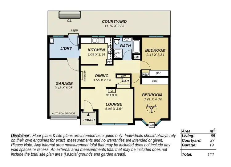 Floorplan of Homely unit listing, 2/15 John Street, Burnside SA 5066