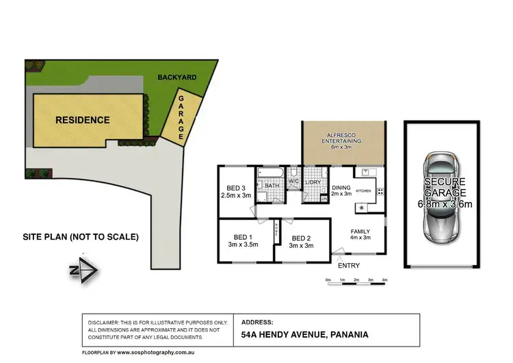 Floorplan of Homely house listing, 54A Hendy Avenue, Panania NSW 2213