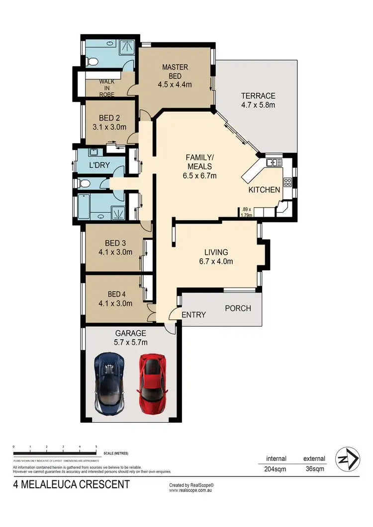 Floorplan of Homely house listing, 4 Melaleuca Crescent, Sinnamon Park QLD 4073